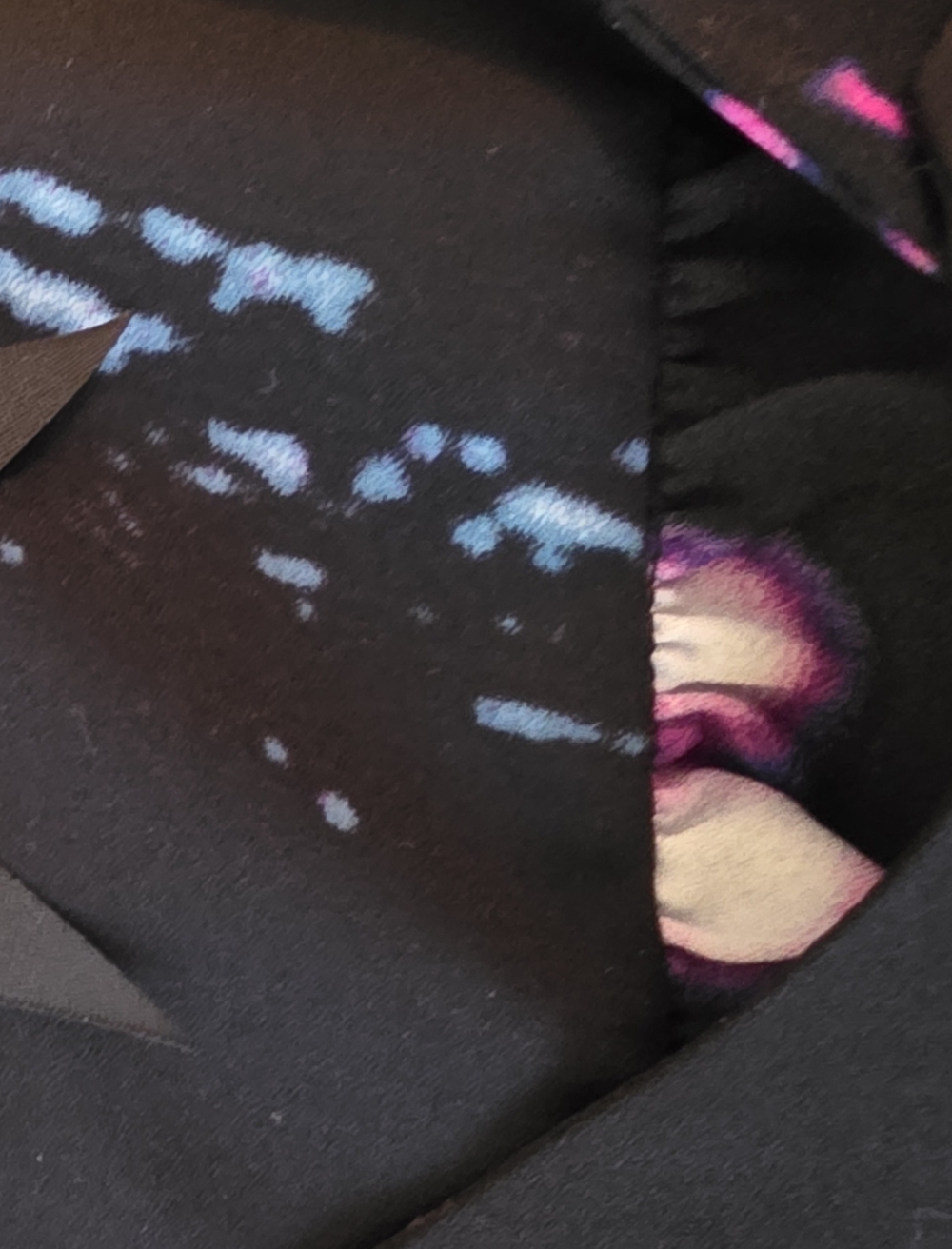 Melissa McCarthy 2X Black Dress with Neon Accent Print - Picture 3 of 8